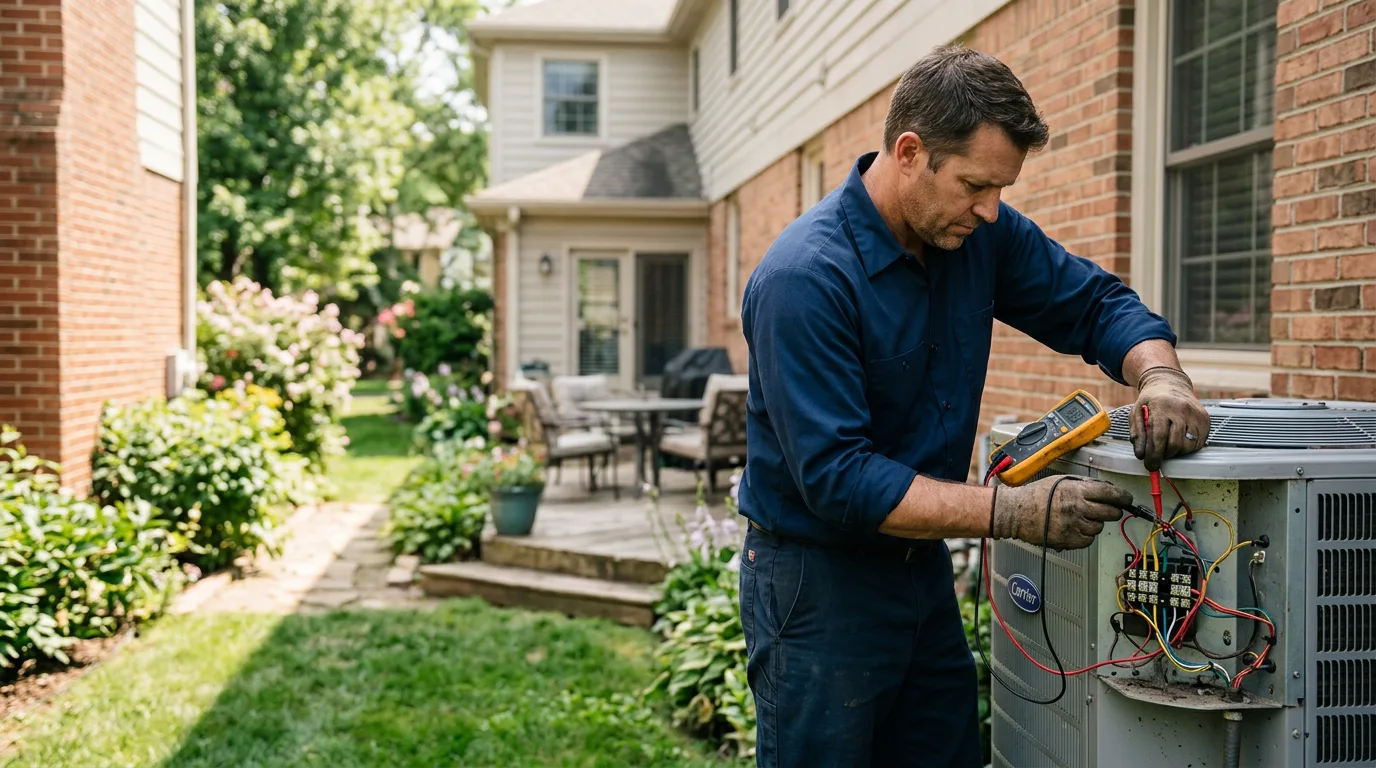 HVAC technician working near University City, MO